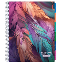 2026-2027 Excello Brands Weekly/Monthly Academic Year Teacher Planner, 8-1/2" x 11", Pastel Peacock, August To July, Total Qty 1