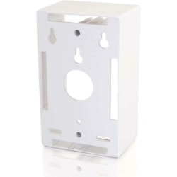 C2G Single Gang Wall Box - White - 1-gang - White