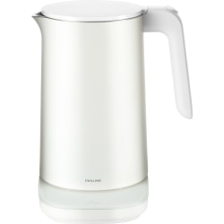 Zwilling Enfinigy 1.5-Liter Stainless Steel Electric Kettle Pro With Cool Touch, White