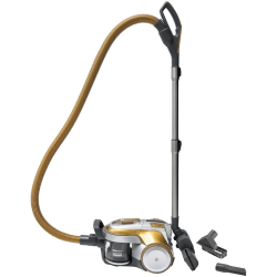 Koblenz Vacuum Titanium II - 1800 W Motor - 1.37 quart - Bagless - Telescopic Wand, Hose, Turbo Brush, Crevice Tool, Nozzle, Sofa Nozzle - Carpet, Hard Floor - 16.40 ft Cable Length - HEPA - Gold, Gray