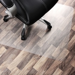 Floortex® Cleartex® Unomat® Anti-Slip Rectangular Polycarbonate Chair Mat Hard Floors and Carpet Tiles, 48" x 60", Clear