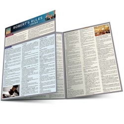 QuickStudy Guide, Robert's Rules of Order, Total Qty 1