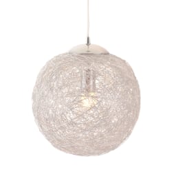 Zuo Modern Opulence Ceiling Lamp, 11-4/5"W, Aluminum Shade/Chrome Base