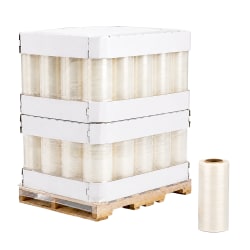 Hand Stretch Film Rolls, 70 Gauge, 20" x 6000', Clear, Total Qty 40