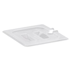 Cambro Translucent 1/6 Food Pan Lids With Notched Handles, Pack Of 6 Lids
