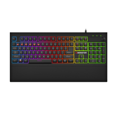 Monster Mission RGB Corded PC Gaming Keyboard, Black 2MNGK0382B0L2