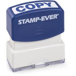 Trodat Pre-inked Stamp - Message Stamp - COPY - 0.56" Impression Width x 1.69" Impression Length - Blue - 1 Each - TAA Compliant