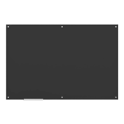 U Brands® Frameless Non-Magnetic Glass Dry-Erase Board, 72" X 48", Black (Actual Size 70" x 47")