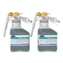 Diversey™ Crew Restroom Floor/Surface Non-Acid Disinfectant Cleaner, Fresh, 1.5 L Bottle, 2/Carton
