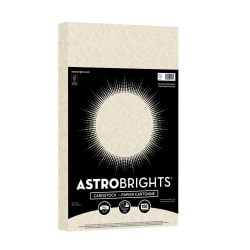Astrobrights Cardstock, 8-1/2" x 14", Natural Parchment, Total Qty 100