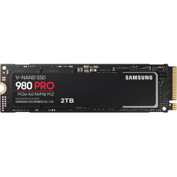 Samsung 980 PRO MZ-V8P2T0B/AM 2 TB Solid State Drive - M.2 2280 Internal - PCI Express NVMe (PCI Express NVMe 4.0 x4) - Notebook, Desktop PC Device Supported - 7000 MB/s Maximum Read Transfer Rate - 256-bit Encryption Standard - 5 Year Warranty