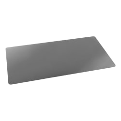 Artistic Rhinolin II Desk Pad With Antimicrobial Protection, 36" x 20", Gray