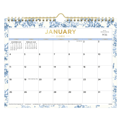 2026 Blue Sky Day Designer Monthly Wall Calendar, 11" x 8-3/4", Belinda, January To December, 155619