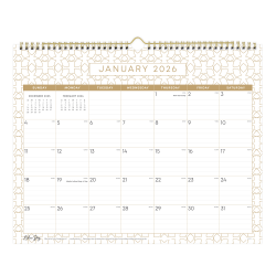 2026 Blue Sky Monthly Wall Calendar, 15" x 12", North, January To December, 155663