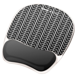 Fellowes® Photo Gel Mouse Pad And Wrist Rest With Microban®, Chevron Pattern