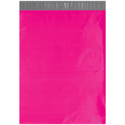 Partners Brand 14-1/2" x 19" Poly Mailers, Pink, Case Of 100 Mailers