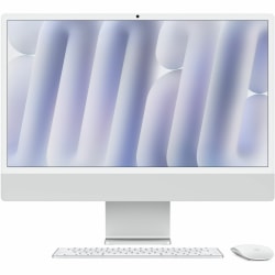 Apple iMac MWUV3LL/A All-in-One Computer - Apple M4 - 16 GB - 512 GB SSD - 24" 4.5K - Desktop - Silver - MWUV3LLA
