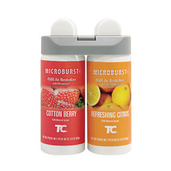 Rubbermaid Commercial Microburst Duet Refills, Cotton Berry, Pack Of 4, 3485952