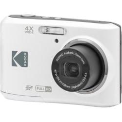 Kodak PIXPRO FZ45 16.4 Megapixel Compact Camera - White - 1/2.3" CMOS Sensor - 2.7"LCD - 4x Optical Zoom - 6x Digital Zoom - Digital (IS) - 4608 x 3456 Image - 1920 x 1080 Video - Full HD Recording - HD Movie Mode