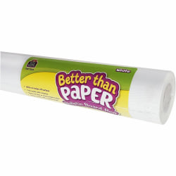 Teacher Created Resources White Better Than Paper Bulletin Board Roll - White - Fabric