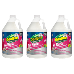 OdoBan Pet Solutions No-Rinse Neutral pH Floor Cleaner Concentrate, 1 Gallon, Pack Of 3 Jugs