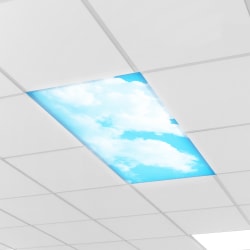 Educational Insights Classroom Light Filters, 2' x 4', Clouds, Set Of 4 Filters