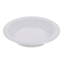 Boardwalk® Hi-Impact Plastic Dinnerware Bowls, 12 Oz, White, Carton Of 1,000 Bowls