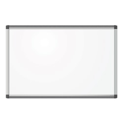 U Brands PINIT Magnetic Dry-Erase Whiteboard, 23" x 35", Aluminum Frame With Silver Finish