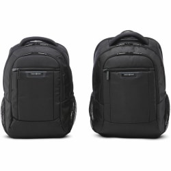 Samsonite Classic Business 2.0 Carrying Case (Backpack) for 13" to 15.6" Apple iPad Notebook- Black - Polyester Body - 17"Hx7.3"Wx11.3"D - 1412731041
