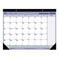 2024 Blueline® Monthly Desk Pad Calendar, 22" x 17", January To December 2024 , C181731
