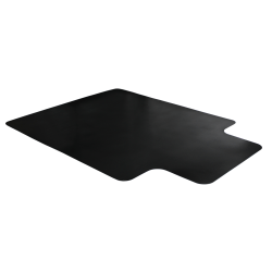 Floortex® Advantagemat® Vinyl Lipped Chair Mat for Hard Floor, 36" x 48", Black
