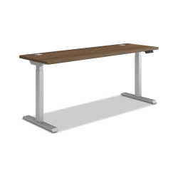 HON Coordinate 70"W Adjustable Height Standing Desk, 3-Stage Base, Pinnacle/Silver