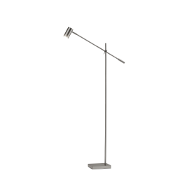 Adesso® Collette LED Floor Lamp, 63"H, Brushed Steel
