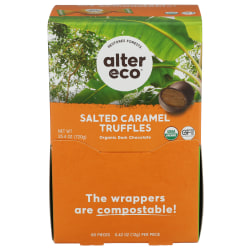 Alter Eco Organic Truffles, Salted Caramel, 0.42 Oz, Total Qty 60