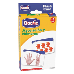 Dactic Number Association Flash Cards, 5" x 3-7/16", Set Of 56 Flash Cards