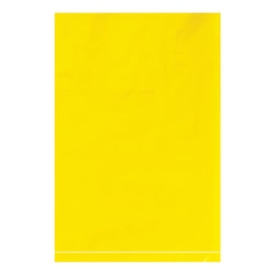 Partners Brand 2 Mil Colored Flat Poly Bags, 6" x 9", Yellow, Case Of 1000