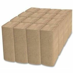 Cascades PRO Singlefold Paper Towel, 9 x 9.45 in - 1 Ply - Single Fold - 9.10" Width x 10.20" Length - Natural - Fiber - 250/Pack - 16 / Carton