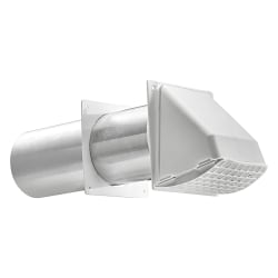 Lambro® 4" Plastic Preferred Hood Vent For Vent Installation, White, LAO224W