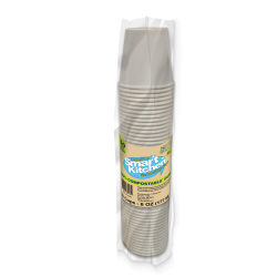 Smart Kitchen Drink Cups, 6 Oz, White, Total Qty 20