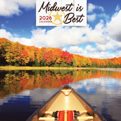2026 TF Publishing Scenic & Nature Monthly Wall Calendar, 12" x 12", Midwest Is Best, January To December