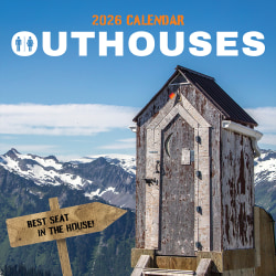 2026 TF Publishing Scenic & Nature Monthly Wall Calendar, 12" x 12", Outhouses, January To December