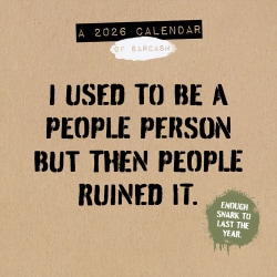 2026 TF Publishing Humor & Comics Monthly Wall Calendar, 12" x 12", Anti-Affirmations, January To December