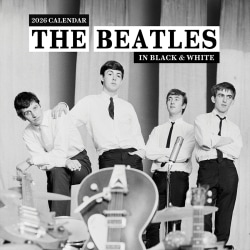 2026 TF Publishing Art & Design Monthly Wall Calendar, 12" x 12", The Beatles: In Black & White, January To December