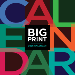 2026 TF Publishing Art & Design Monthly Wall Calendar, 12" x 12", Big Print, January To December