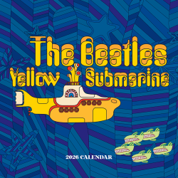2026 TF Publishing Art & Design Monthly Wall Calendar, 12" x 12", The Beatles: Yellow Submarine, January To December