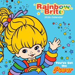 2026 TF Publishing Art & Design Monthly Wall Calendar, 12" x 12", Rainbow Brite, January To December