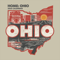 2026 TF Publishing Scenic & Nature Monthly Wall Calendar, 12" x 12", Home: Ohio, January To December