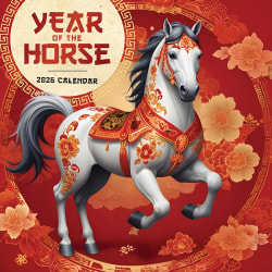2026 TF Publishing Art & Design Monthly Wall Calendar, 12" x 12", Year of the Horse, January To December