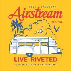 2026 TF Publishing Art & Design Monthly Wall Calendar, 12" x 12", Airstream, January To December