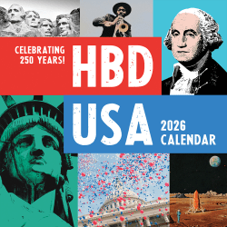 2026 TF Publishing Art & Design Monthly Wall Calendar, 12" x 12", HBD USA-250 Years!, January To December